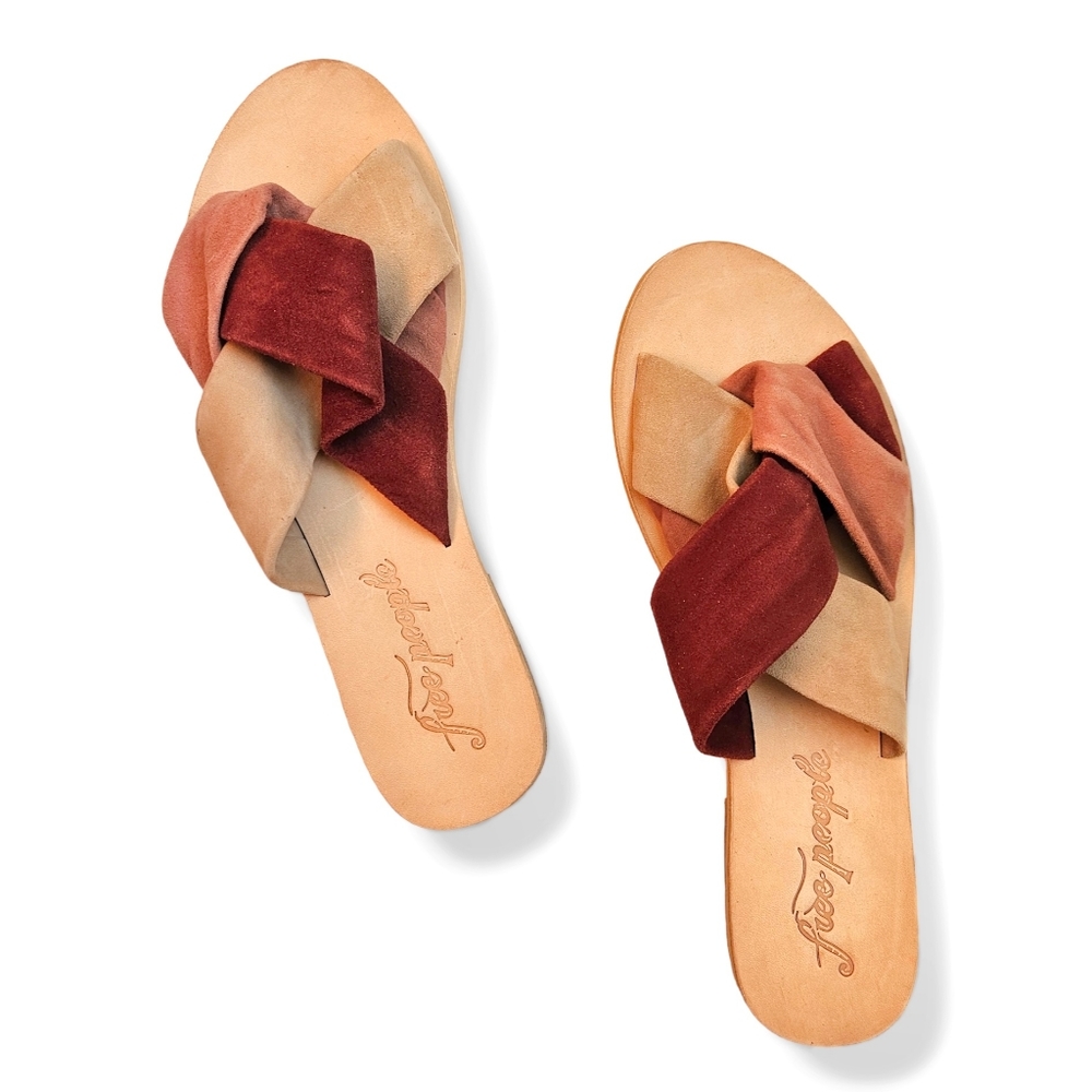 Free People - Rio Vista Womens Criss-Cross Front Slide Sandals 39/US 9